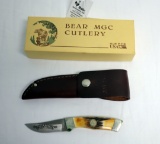 BEAR MGC 1/1000 NKCA 1992 #990 KNIFE W/ SHEATH, 