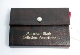 91 ABCA 1/1500 #312X BUCK FOLDING KNIFE W/ TURQUOISE HANDLE, AND 1991 ABCA