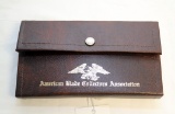 (2) KNIVES IN A CASE 51050 1989 CASE ABCA 1/2500 STAG HANDLED FOLDING KNIFE AND #