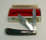 WINCHESTER 29105 BURNT ORANGE BONED JIGGING BULLET KNIFE W/ BOX