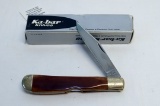 KA-BAR SINGLE BLADE WOOD HANDLED MODEL CL88 KNIFE