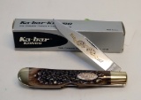 KA-BAR 1993 CK93 BONE HANDLE KNIFE AND BOX