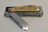 CONFEDERATE ETCHED KA-BAR UNION CP92 SINGLE BLADE KNIFE