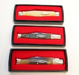 (3) WINCHESTER KNIVES: #2067 GOLDSTONE AND (2) 1901 1/2