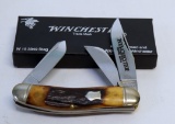 3-BLADE WINCHESTER W15 3949 STAG KNIFE