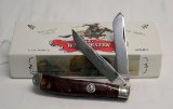 WINCHESTER 20004 DOUBLE BLADE KNIFE BURLWOOD CELLULOID