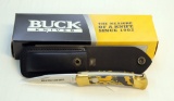 BUCK #165 SIGNATURE SERIES 2011 CLUB KNIFE W/ SHEATH AND BOX