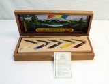 OUTSTANDING CASE 1988 RAINBOW SET OF FIVE IN BEAUTIFUL OAK CASE