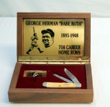CASE BABE RUTH MUSIC BOX 2-BLADE KNIFE #5