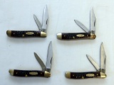 (4) SMALLER CASE 2-BLADE POCKET KNIVES