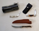 LOT OF BUCK KNIVES AND TOOL