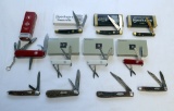 VICTORINOX SWISS ARMY, PLUS SEVEN OTHER VARIED OTHER POCKET KNIVES MOST OF