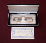 100 THOUSAND 4OZ SILVER BAR