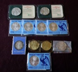 (11) SILVER EAGLE DOLLARS