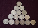 (16) PEACE DOLLARS