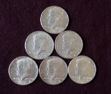 (6) KENNEDY HALF DOLLARS