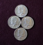 (4) HALF DOLLAR 40% SILVER,  1965-1969 KENNEDY HALF DOLLARS