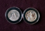 (2) SILVER COMMEMORATIVE HALF DOLLARS