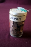 18 OZ JAR FULL OF WHEAT PENNIES