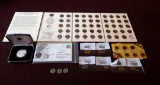 LARGE AMOUNT OF VARIED COINS AND A 1 OZ WELLS FARGO COMMEMORATIVE COIN SILV