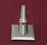 14 CT WEDDING RING SET W/ 3/4 CT DIAMOND