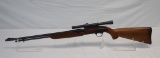 JC HIGGINS MODEL 30 22 LONG RIFLE SEMI-AUTOMATIC W/ JC HIGGINS SCOPE, 20