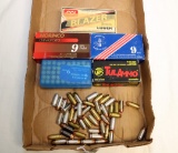 (3) FULL BOXES OF 9 MM AMMO AND OTHER MISC 9MM AMMO