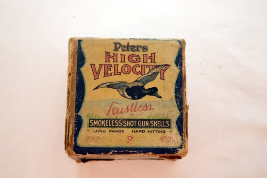 Peters High Velocity 16 ga. empty cardboard shell box