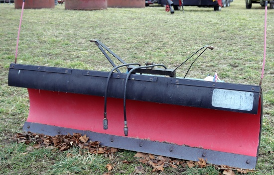 HOMEMADE UNIVERSAL SKID LOADER ATTACHED SNOW PLOW 90" WIDE