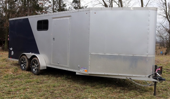 2012 UNITED TRAILERS V-NOSE,  GVWR 7000 LB., FRONT AND REAR DROP DOOR, 23' OVERALL LENGTH, NO TIT