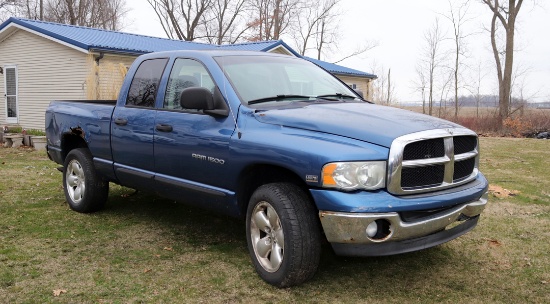 2005 DODGE RAM 1500 PICK UP 4WD EXTENDED CAB 181,000 MILES, HAS RUST