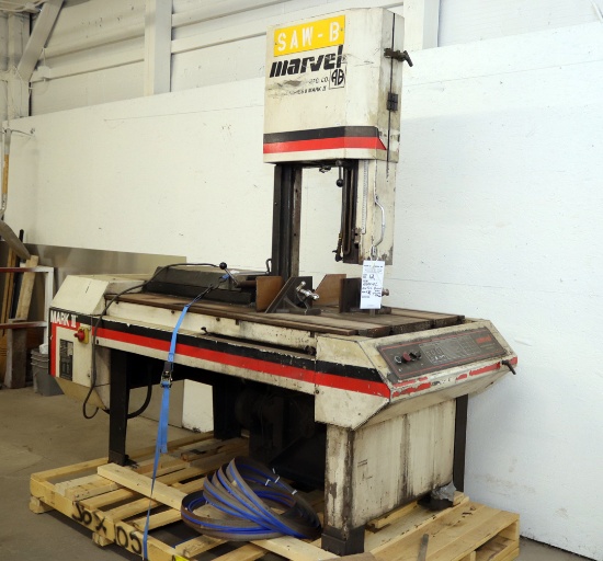 MARVEL SERIES 8 MARK 2 METAL BAND SAW, VARIED BLADES, 3 PHASE 460 VOLTS SN