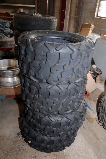 SET OF FOUR 27X11 R-14 NHS TIRES