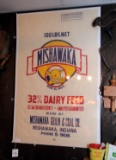 MISHAWAKA GRAIN AND COAL CLOTH FEED BAG UNDER FRAME, ORIGINAL, NEVER USED