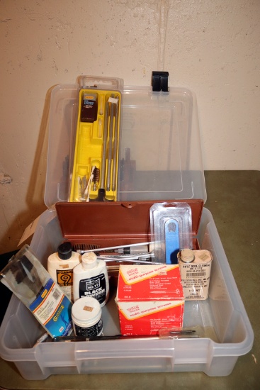 Gun cleaning kits and other misc. items