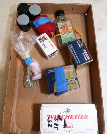 (1) bag of 38 Specials & 1 partial box & a box of 22's and some partials