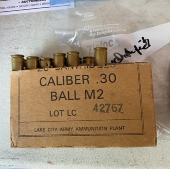 Misc. ammunition: 7.35 carcano, 8 mm, and some unidentified
