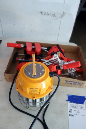 Bessy wood clamps and Maxxima WL-60L LED lantern style light