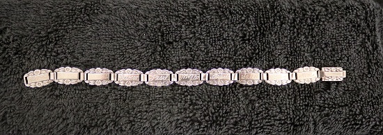 Sterling Forget Me Not  Bracelet