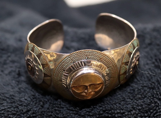 Sterling and Copper Bracelet