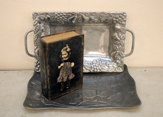 Metal Trays and Book Box