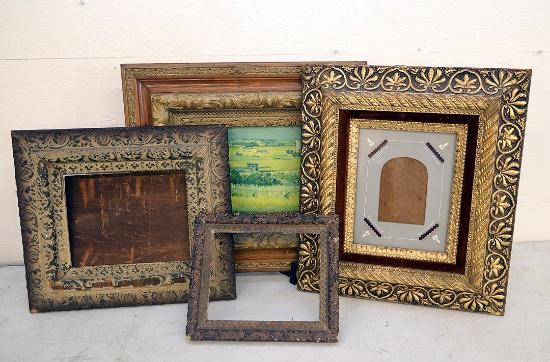 Lot of (4) Antique Picture Frames
