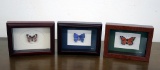Hand Carved Balsa Wood Butterfly Replicas by Barry Black