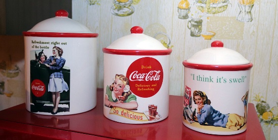 Coca-Cola Cannister Set