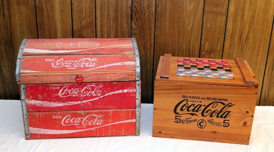 Coca-Cola Box & Checkerboard