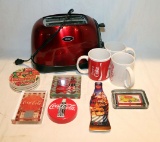 Coca-Cola Items & Toaster