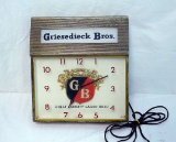 Griesedieck Bros. Clock
