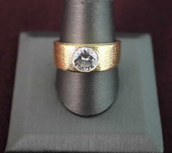 Men's Gold and Diamond Ring