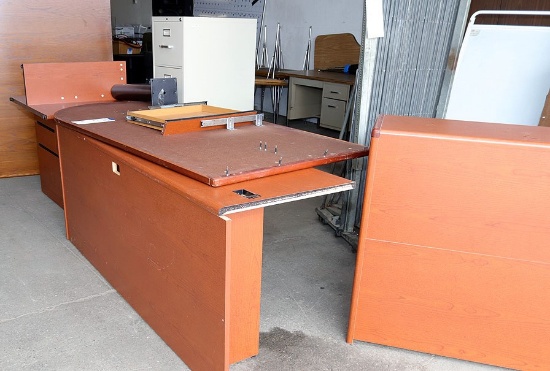 Office Desks and File Cabinet