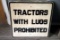 EMBOSSED ROAD SIGN